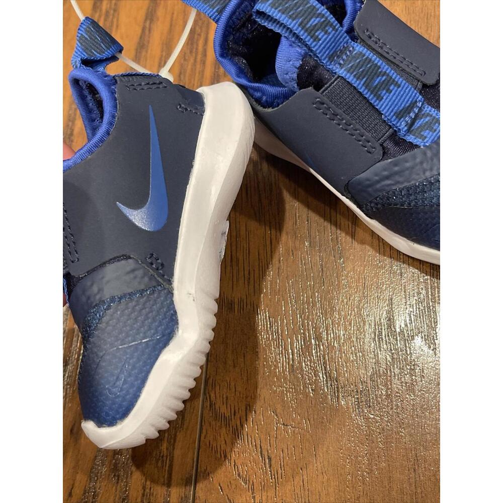 New Nike Flex Runner (TD) Blue White Toddler Slip On Shoes Size 3C - Picture 3 of 5